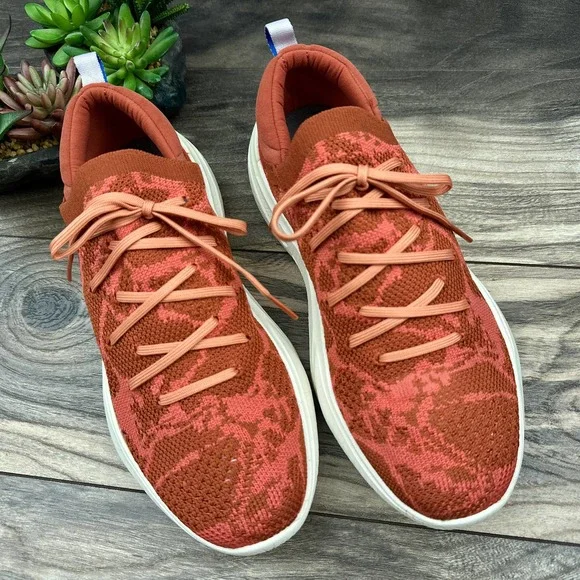 NIB SOREL Explorer Blitz Stride Lace 7.5 38.5 Red Knit Sneakers - Picture 2 of 10